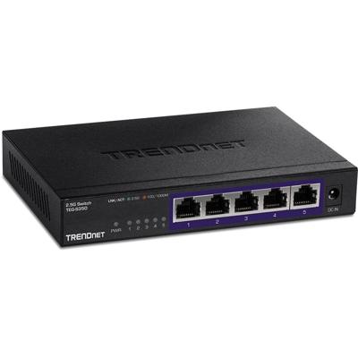 TRENDnet TEG-S380 8-Poorts 2.5G Switch , onbeheerd, zwart