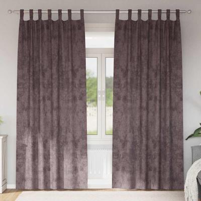VidaXL Velvet gordijnen met gordijnen 2 pcs bruin 245 x 140 cm fluweel