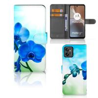 Motorola Moto G32 Hoesje Orchidee Blauw - Cadeau voor je Moeder - thumbnail
