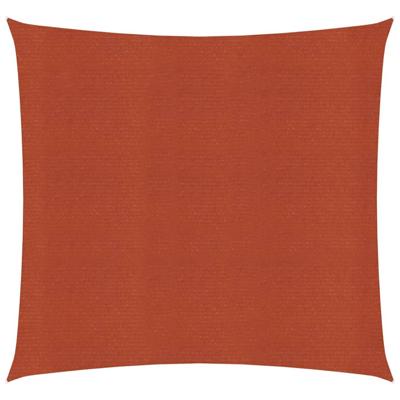 VidaXL Zonnezeil 160 g/m² 3x3 m hdpe terracottakleurig
