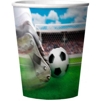 Voetbal Bekers 3D Effect (4st)