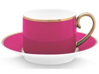 Pip Studio Pip Chique Cappuccino Kop & Schotel Roze - thumbnail