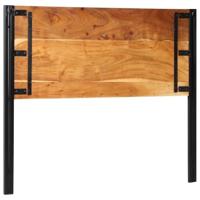 Hoofdeinde 120 cm massief hout acacia en ijzer - thumbnail