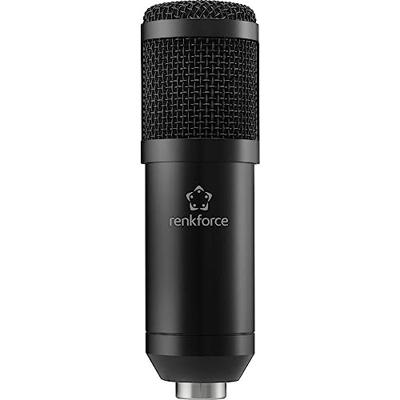 Renkforce RF-MIC-510 USB-microfoon Statief Zendmethode:USB Incl. koffer, Incl. shockmount, Incl. windkap, Incl. kabel, Incl. microfoonstatief USB USB