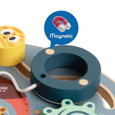 Classic World houten activiteitenbord raket