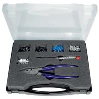 Promat /tecwerk assortiment adereindhulzen | 502 delig 0,50-4,00 mm² | tang, fasetester | assortimentskoffer - 4000810404 - thumbnail