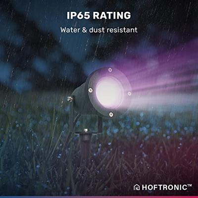 Set van 3 Sydney Smart prikspots - RGBWW - Wifi + Bluetooth - 5,5 Watt 400 lumen - IP65 Waterdicht - 1,5m netsnoer - Bestuurbaar via App - Google Home, Amazon Alexa en Siri - Zwart - Tuinspots