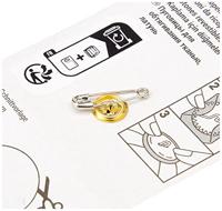 Stofknopen zonder matrijs 11mm goud - thumbnail