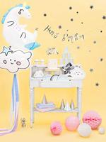 Letterslinger Happy Birthday Zilver - 16x62 cm - thumbnail