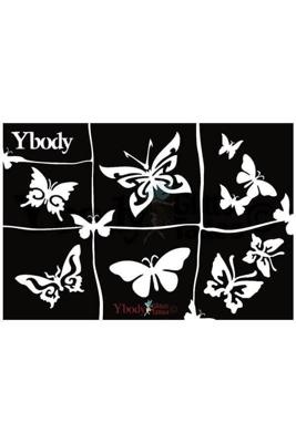 A5 stencil Butterflies Y body