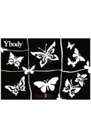A5 stencil Butterflies Y body - thumbnail