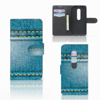 Motorola Moto G 3e Generatie Wallet Case met Pasjes Jeans - thumbnail