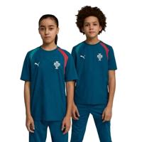 PUMA Portugal Trainingsshirt 2026-2028 Kids Blauwgroen Wit - thumbnail