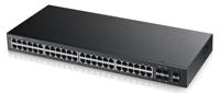 Zyxel 24/28 -port Gigabit Ethernet Smart Managed Switch - ontwerp zonder ventilator met 4 gigabit-combo poorten (4x DDR4-/ 4x GbE) [GS1920-24] 48 poorten 4 x poort. 48-port 4x SFP v1 - thumbnail