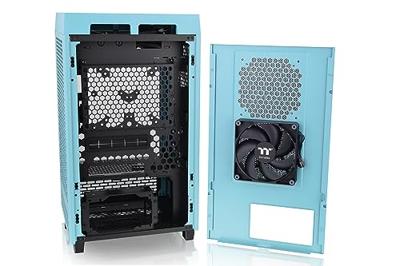 Thermaltake The Tower 200 Mini-tower PC-behuizing Turquoise 2 voorgeïnstalleerde ventilators, Zijvenster, Stoffilter