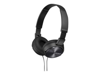 Sony MDR-ZX310AP On Ear koptelefoon Kabel Zwart Headset, Vouwbaar Mobiele telefoon