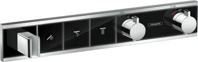 Hansgrohe RainSelect thermostaat afbouwdeel voor 3 functies, zwart/chroom Hansgrohe RainSelect thermostaat afbouwdeel voor 3 functies, zwart/chroom