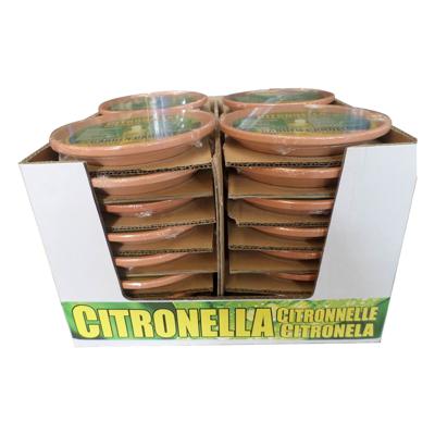 Citronellakaars in Terracotta Schaal 14.5 cm