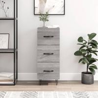 Dressoir 34,5x34x90 cm bewerkt hout grijs sonoma eikenkleurig - thumbnail