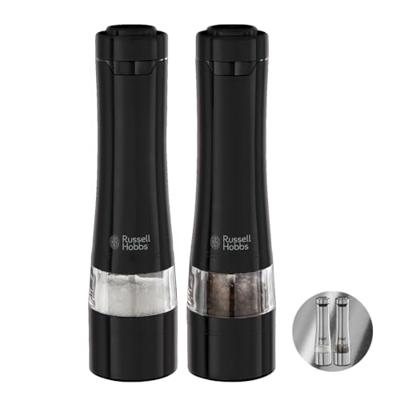Zout- en pepermolenset - RUSSELL HOBBS - 28010-56/RH - Fijne of grove maling - LED-lampje - Zwart