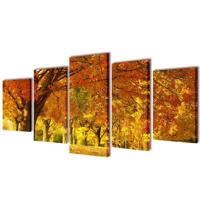 Canvas muurdruk print set esdoorn 200 x 100 cm - thumbnail