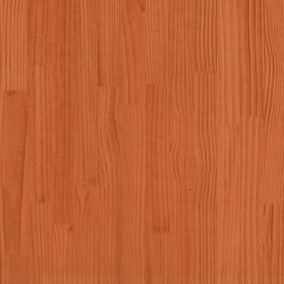 Bedframe zonder matras massief grenenhout wasbruin 180x200 cm