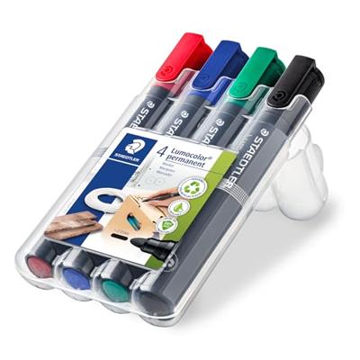 STAEDTLER set van 4 permanent marker stiften