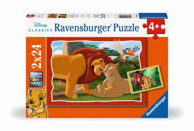 Ravensburger legpuzzel lion king, 2x24st. Ravensburger legpuzzel lion king, 2x24st.