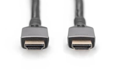 Digitus DB-330200-010-S HDMI-kabel HDMI Aansluitkabel HDMI-A-stekker 1 m Zwart 8K UHD, Aluminium-stekker, Audio Return Channel (ARC), Afgeschermd (dubbel),