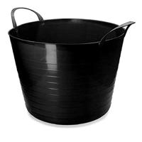 Emmer V-Trug Flexi Zwart 65 l - thumbnail