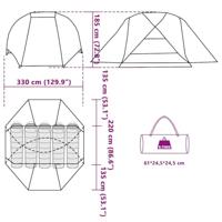 Vistent 5-persoons waterdicht olijfgroen - thumbnail