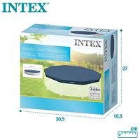 Intex 28031 Afdekzeil voor Frame Zwembad 366cm Blauw - thumbnail