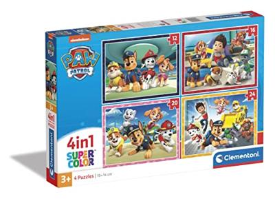 Clementoni puzzels paw patrol, 4in1 - thumbnail