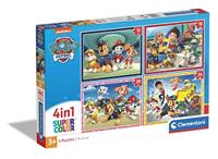 Clementoni Supercolor 4in1 Puzzel Paw Patrol 12-24 Stukjes - thumbnail