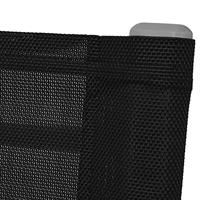 Tuinschommelstoelen 2 st staal en textileen zwart - thumbnail