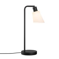 Zwarte tafellamp met E14 fitting schakelaar en glazen kap Nordlux &apos;Molli&apos; - thumbnail