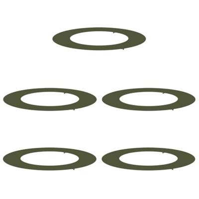 VidaXL Geschikt voor platte boomringen 5 pcs olijfgroen ø50 / 80 cm VidaXL Geschikt voor platte boomringen 5 pcs olijfgroen ø50 / 80 cm