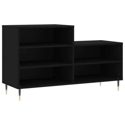 VidaXL Schoenenkast 102x36x60 cm bewerkt hout zwart VidaXL Schoenenkast 102x36x60 cm bewerkt hout zwart