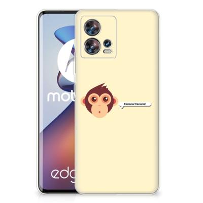 Motorola Edge 30 Fusion Telefoonhoesje met Naam Monkey Motorola Edge 30 Fusion Telefoonhoesje met Naam Monkey