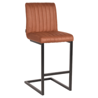 LABEL51 Barkruk 'Milo' kleur Cognac (zithoogte 66cm) - thumbnail