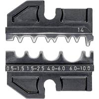 Knipex 97 49 14 Krimpinzetstuk Ongeïsoleerde knelverbinders, Ongeïsoleerde doorverbinders, Ongeïsoleerde persverbinders 0.5 tot 10 mm² Geschikt voor merk - thumbnail