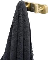 Ben Mykanto handdoekhaak 9,8x4,1x3,7cm geborsteld messing - thumbnail