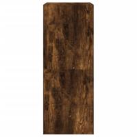 Schoenenkast met 2 klaplades 80x42x108 cm gerookt eikenkleurig - thumbnail