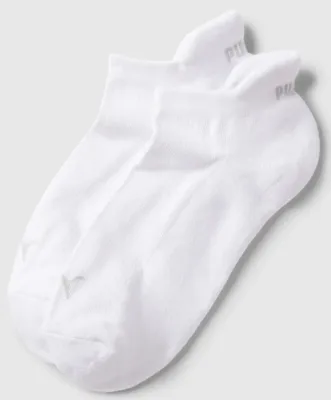 2 paar dames sneaker sokken katoen - Badstof zool - Sneakersokken wit, zwart en grijs