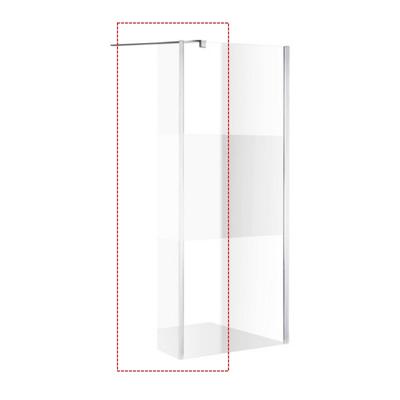 Zijwand Inloopdouche Athena met Hoekpaneel Middenband 45x200 cm 8 mm NANO Glas Zijwand Inloopdouche Athena met Hoekpaneel Middenband 45x200 cm 8 mm NANO Glas