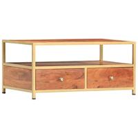Salontafel 90x50x40 cm massief acaciahout - thumbnail
