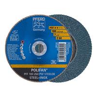 PFERD TOOLS 67666185 PFF 180 Z 60 PSF STEELOX Lamellenschijf Diameter 180 mm Boordiameter 22.23 mm RVS, Staal 10 stuk(s) - thumbnail