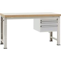 Manuflex WP5417.9006 Compleet werkbank reden PROFI standaard met kunststof plaat, bxdxh = 1500 x 700 x 840 mm - thumbnail