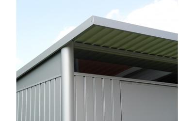 Biohort AvantGarde A7 metalen berging 260x260x218 cm met dubbele deur- Lessenaarsdak- Metaal- Biohort