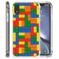Apple iPhone Xr Doorzichtige Silicone Hoesje Blokken - thumbnail